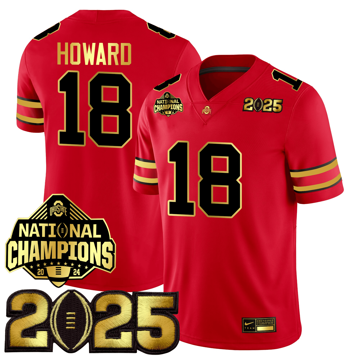 OSU Gold Edition Jersey - CFP Final + National Champions Patch