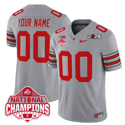 Custom Name/Gender OSU 'Heritage Stripe' 2025 CFP Patch - National Champions Jersey - All Stitched