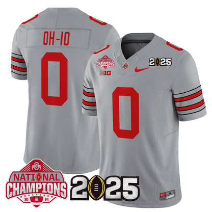 Ohio State Buckeyes 'Heritage Stripe' 2025 National Champions Patch Vapor Limited Jersey - Stitched