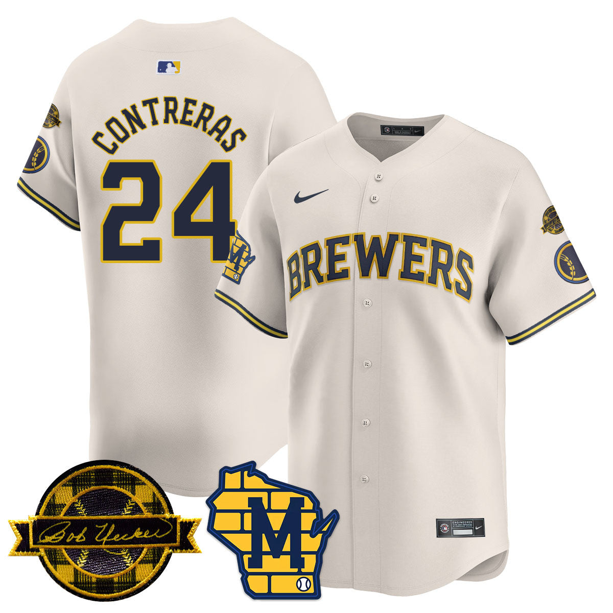 MIL 2025 Limited Jersey - Bob Uecker Patch - All Stitched