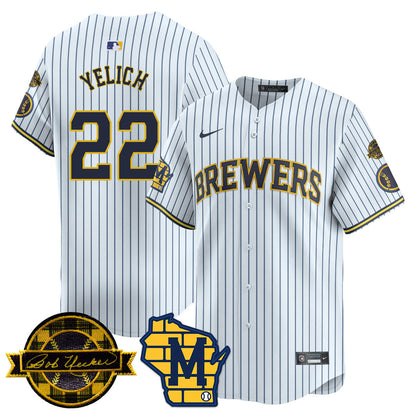 MIL 2025 Limited Jersey - Bob Uecker Patch - All Stitched