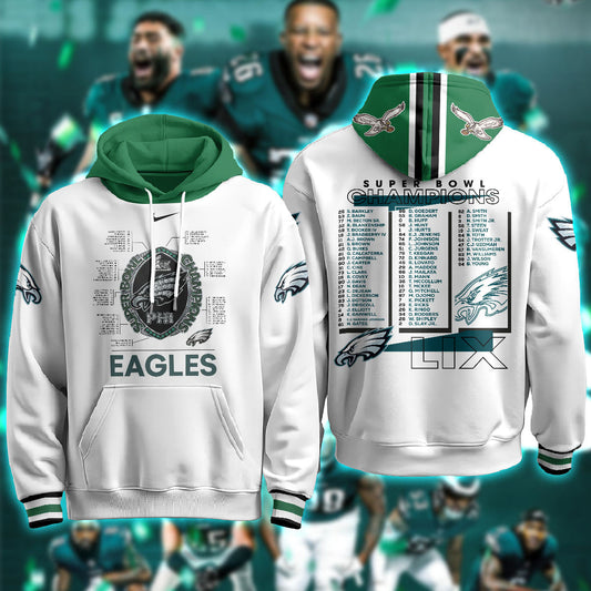 PHI Super Bowl LIX Champions Limited Hoodie N1 - Printed