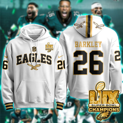 PHI Super Bowl LIX Champions Gold Hoodie N2R - All Stitched