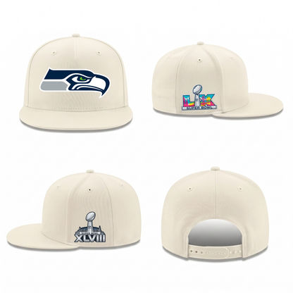 SEA Super Bowl Champions Snapback Cap - Printed V1