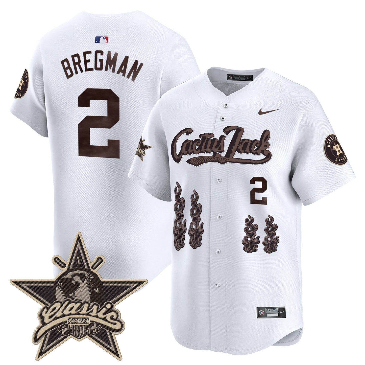 Men's Houston Astros Cactus Jack 2025 Vapor Premier Limited Jersey - All Stitched