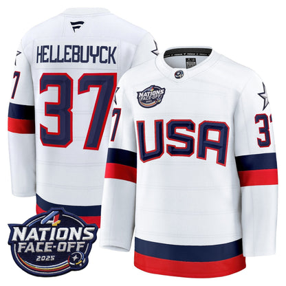 Men's USA 4 Nations Face-Off 2025 Premium Jersey - All Stitched