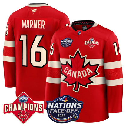 Men's Canada 4 Nations Face-Off 2025 Champions Premium Jersey - All Stitched