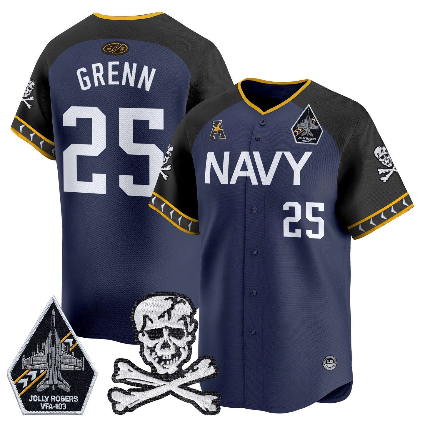 Men's Navy Midshipmen 2025 Vapor Premier Limited Jersey - All Stitched