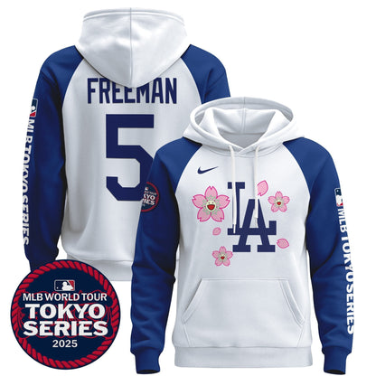 Men's Dodgers Tokyo Series 2025 Pullover Hoodie - All Stitched
