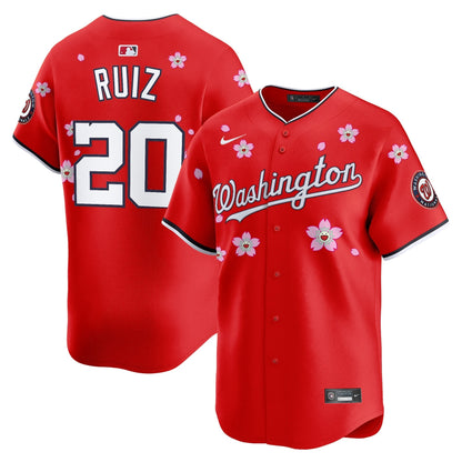 Men's Washington Nationals Cherry Blossom Vapor Premier Limited Jersey - Stitched