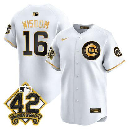 Men's Chicago Cubs 2025 Jackie Robinson Patch Vapor Premier Limited Jersey - All Stitched