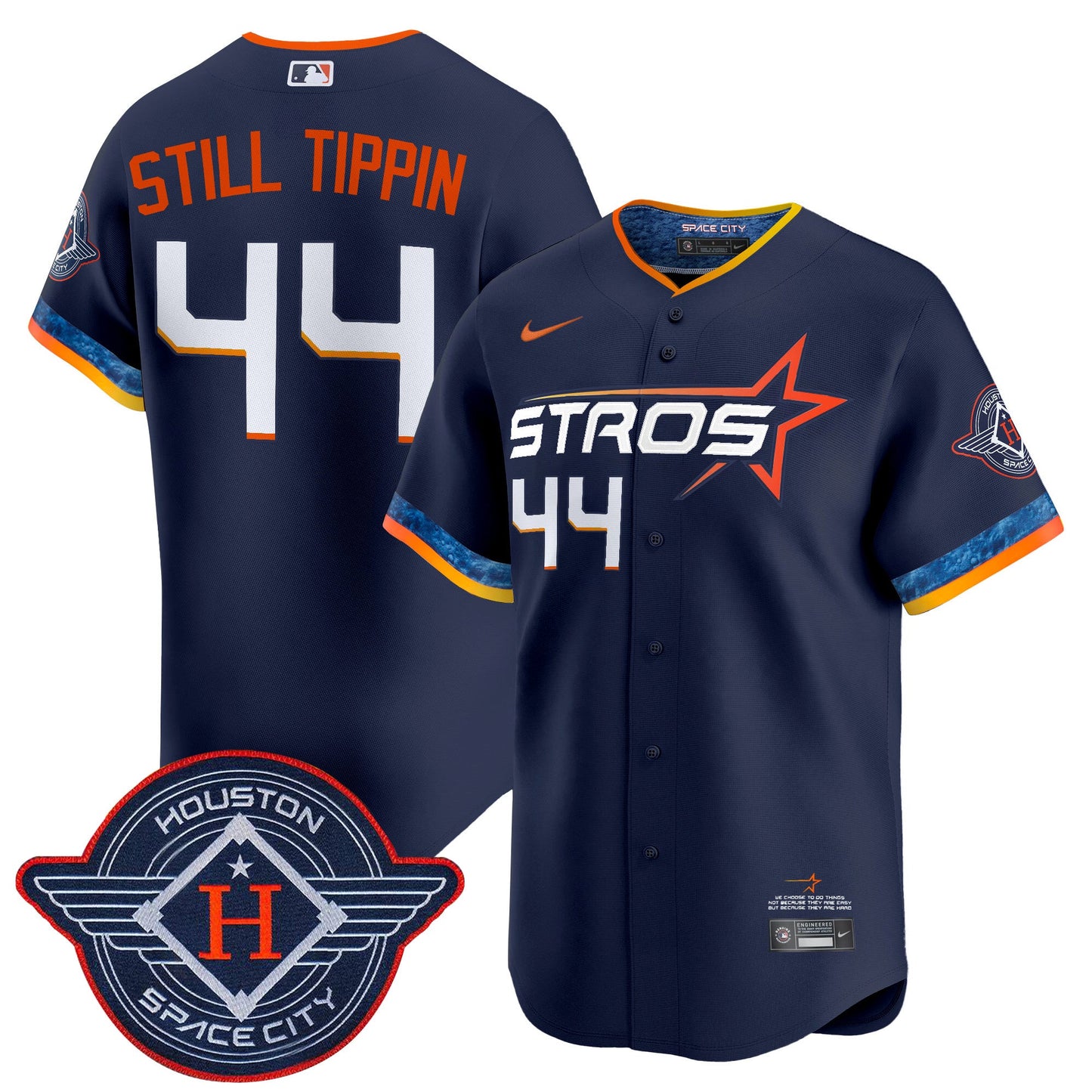 Men's Houston Astros 2025 City Connect Vapor Premier Limited Jersey - All Stitched