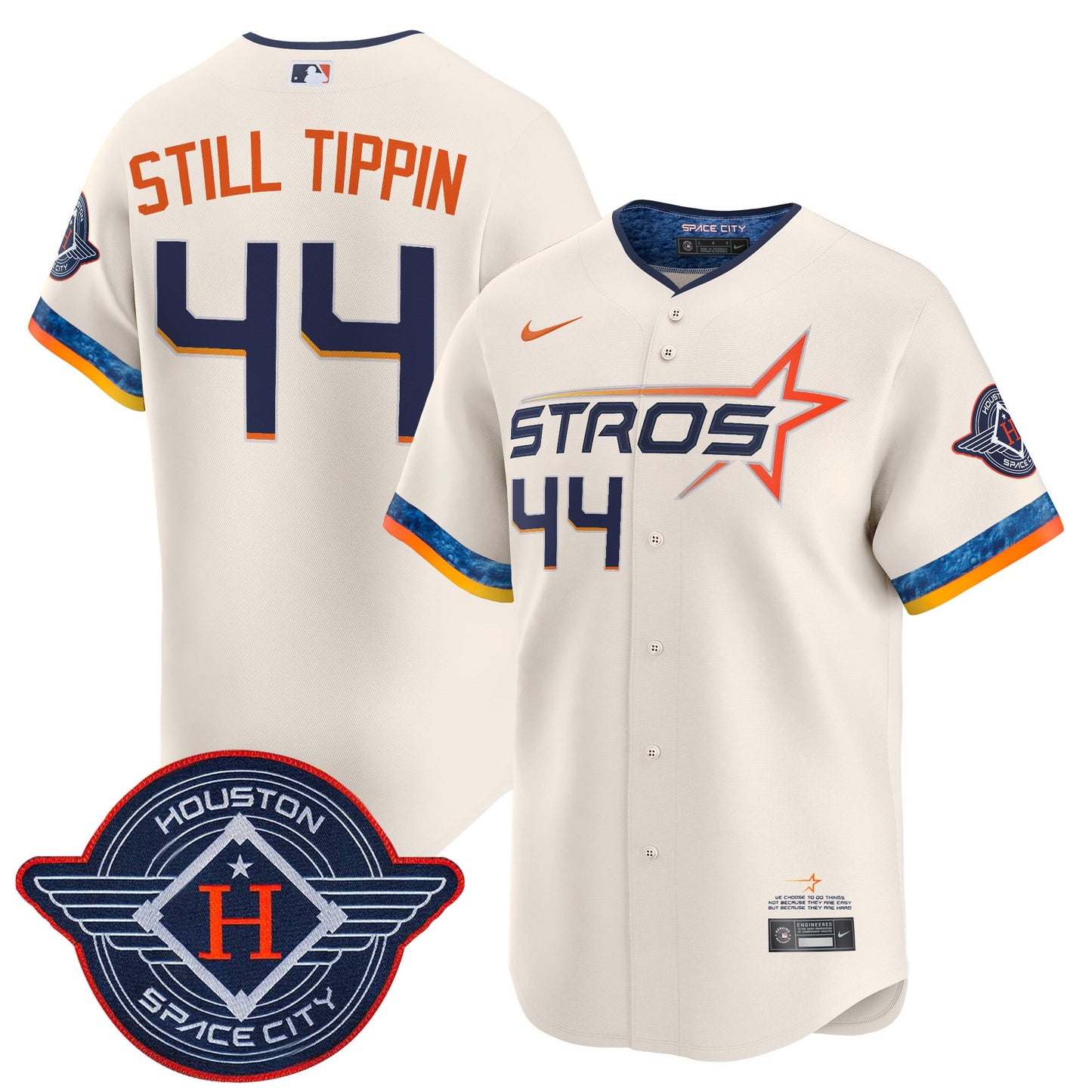 Men's Houston Astros 2025 City Connect Vapor Premier Limited Jersey - All Stitched