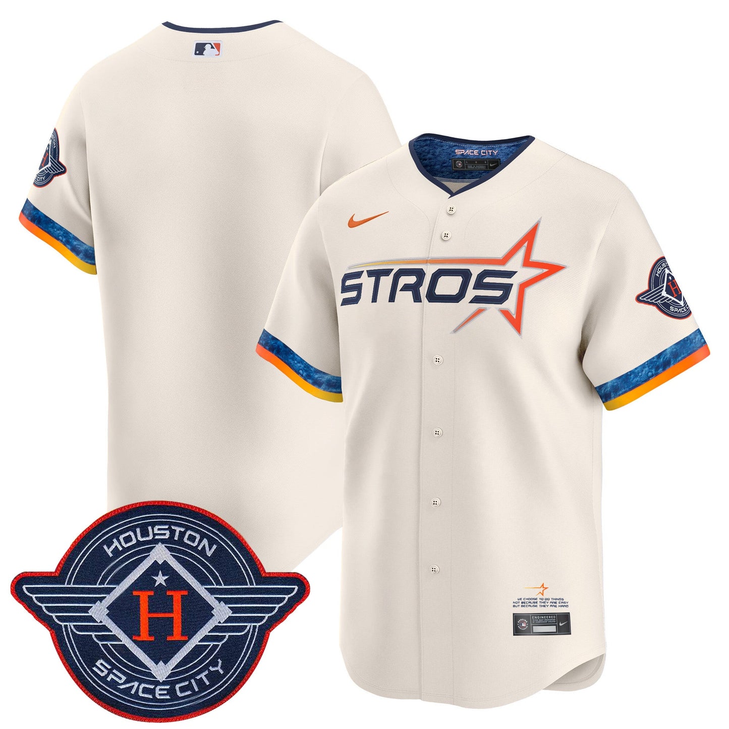 Men's Houston Astros 2025 City Connect Vapor Premier Limited Jersey - All Stitched