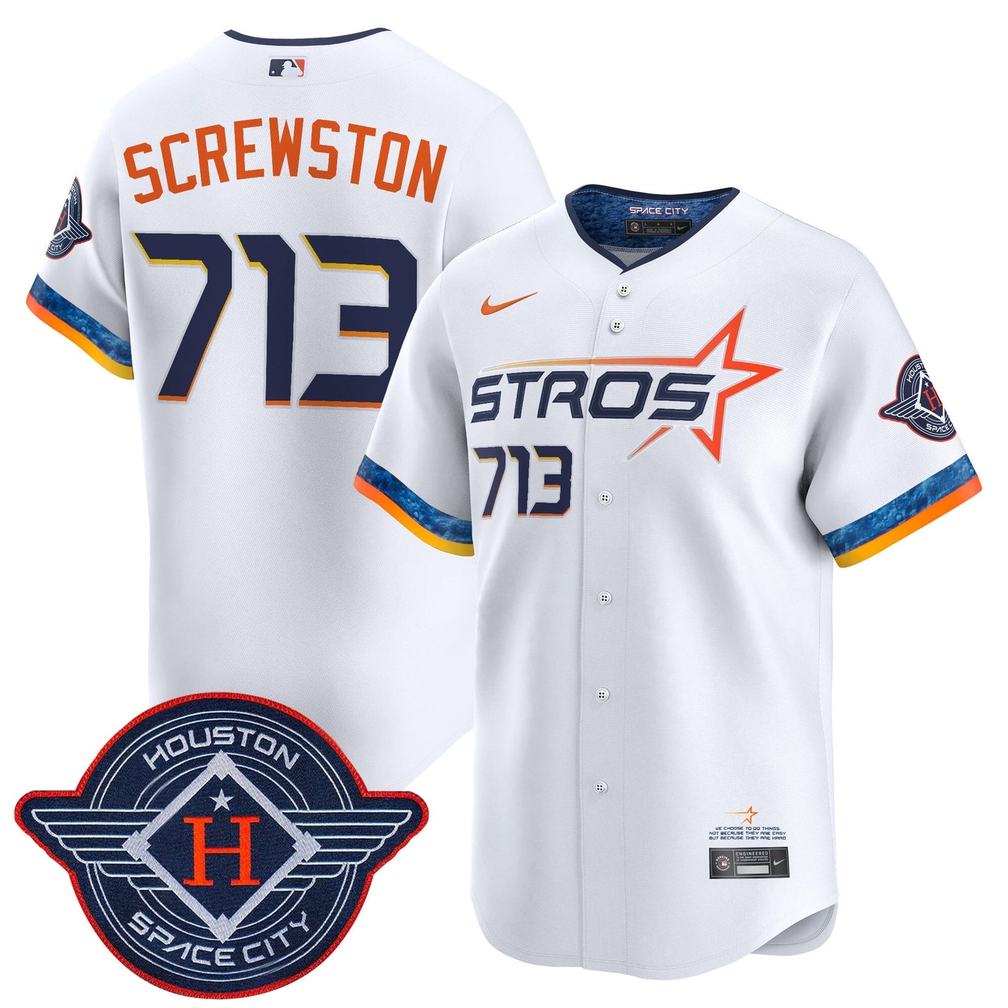 Men's Houston Astros 2025 City Connect Vapor Premier Limited Jersey - All Stitched