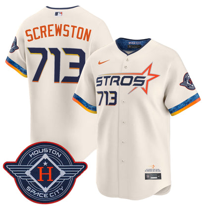Men's Houston Astros 2025 City Connect Vapor Premier Limited Jersey - All Stitched