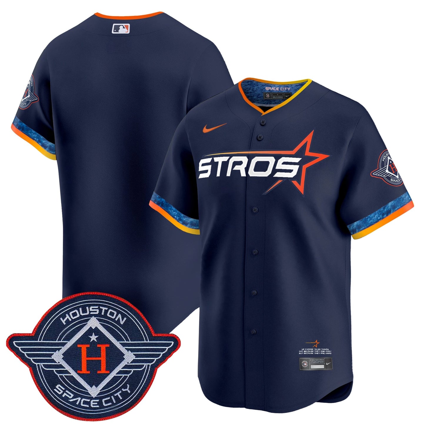 Men's Houston Astros 2025 City Connect Vapor Premier Limited Jersey - All Stitched