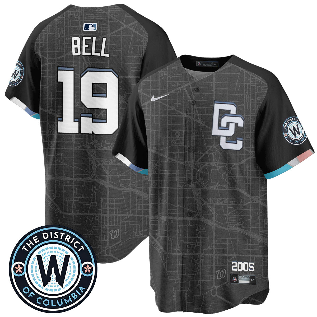 Men's Washington Nationals 2025 City Connect Limited Jersey - All Stitched