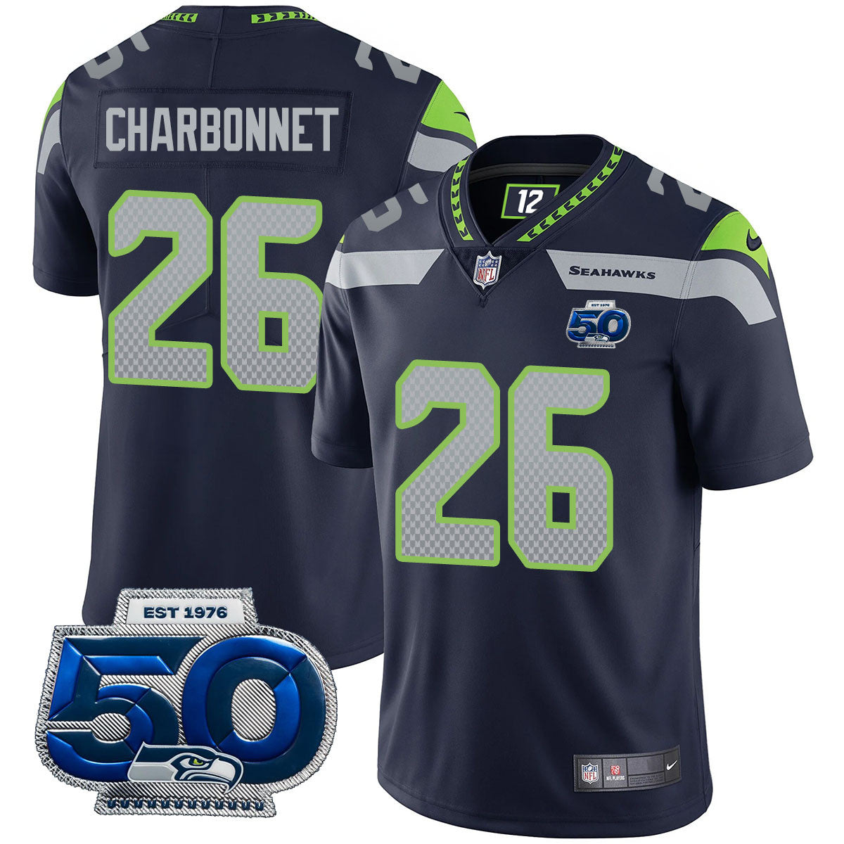 SEA 50th Season Vapor Limited Jersey - All Stitched