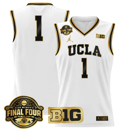 Men's Size - UCLA Bruins 2025 Big Ten Women's Final Four Patch Lightweight Basketball Jersey - All Stitched