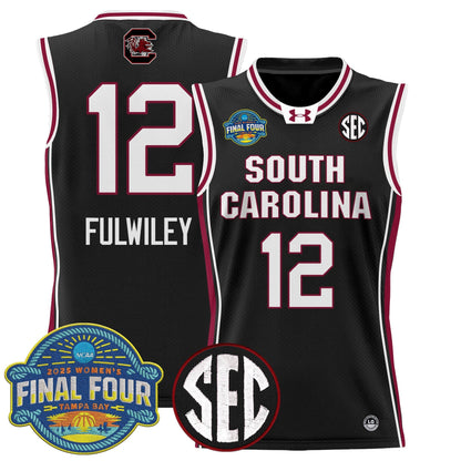 Men's Size - South Carolina Gamecocks 2025 Sec Women's Final Four Patch Lightweight Basketball Jersey - All Stitched