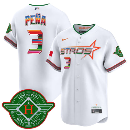 Men's Astros 2025 City Connect Mexico Vapor Premier Limited Jersey - All Stitched