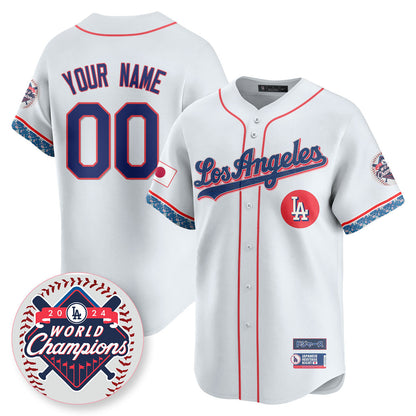 Custom Gender/Name Men's Los Angeles Dodgers Japanese Heritage Night Jersey - All Stitched