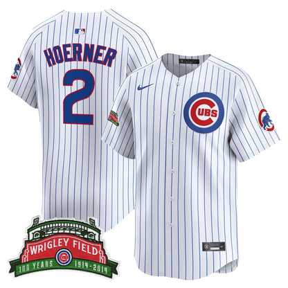 Men's Chicago Cubs Wrigley Field Style Vapor Premier Limited Jersey - All Stitched