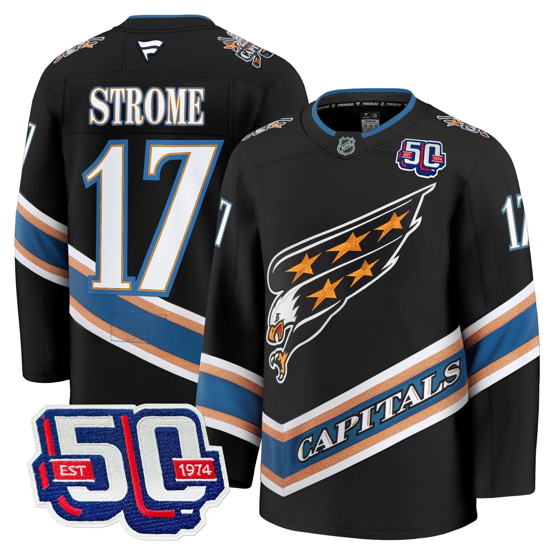 Men's Washington Capitals Screaming Eagle Jersey Collection (1995-2024) - All Stitched