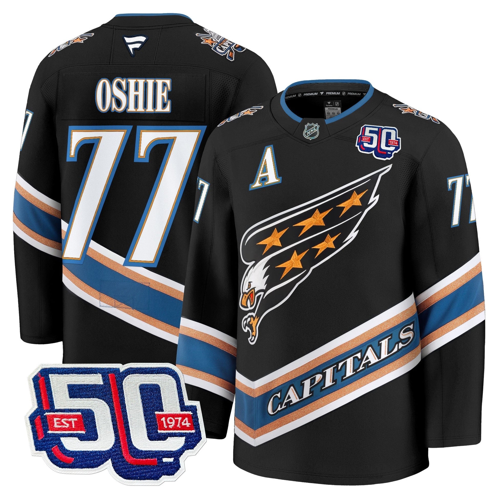 Men's Washington Capitals Screaming Eagle Jersey Collection (1995-2024) - All Stitched