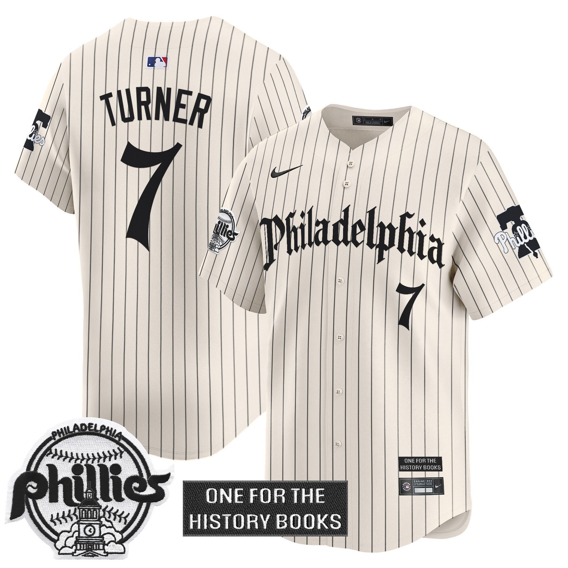 Men's Phillies 'Retro Newspaper Edition' Vapor Premier Limited Jersey - All Stitched