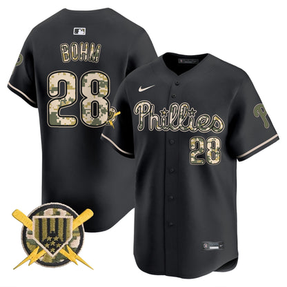 Phillies Armed Forces Day Vapor Premier Limited Jersey - All Stitched