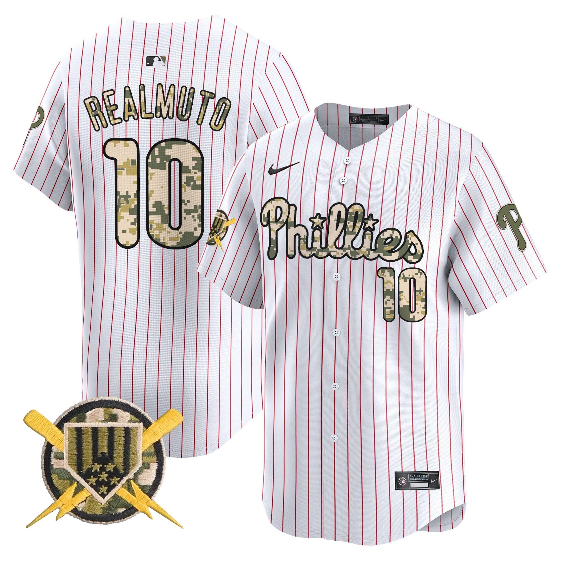Phillies Armed Forces Day Vapor Premier Limited Jersey - All Stitched