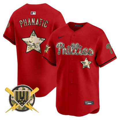 Phillies Armed Forces Day Vapor Premier Limited Jersey - All Stitched
