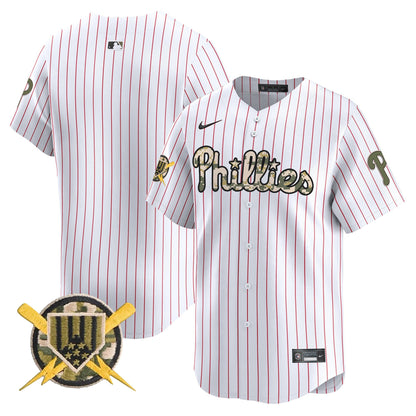 Phillies Armed Forces Day Vapor Premier Limited Jersey - All Stitched
