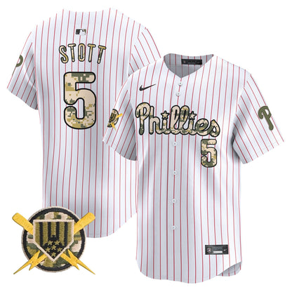 Phillies Armed Forces Day Vapor Premier Limited Jersey - All Stitched