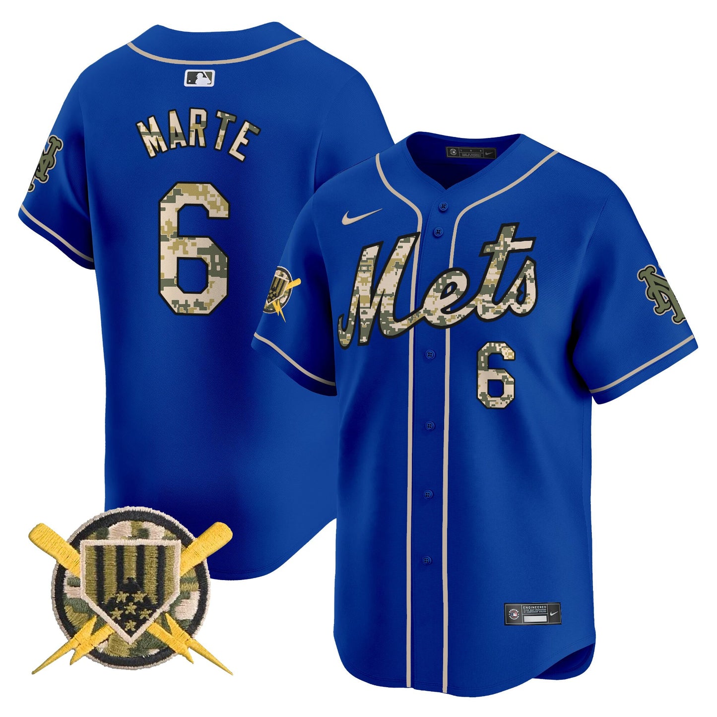 Mets Armed Forces Day Vapor Premier Limited Jersey - All Stitched