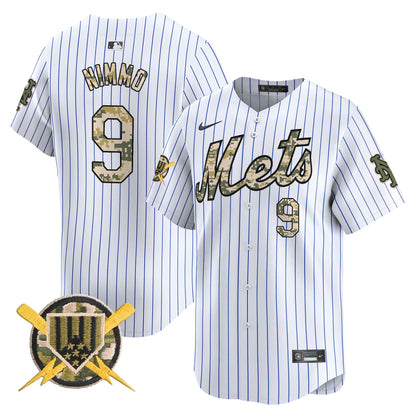 Mets Armed Forces Day Vapor Premier Limited Jersey - All Stitched