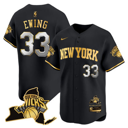 Men's New York Knicks Vapor Baseball Jersey - All Stitched