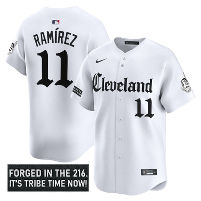 Men's Cleveland Indians 'Gothic Iron Edition' Vapor Premier Limited Jersey - All Stitched