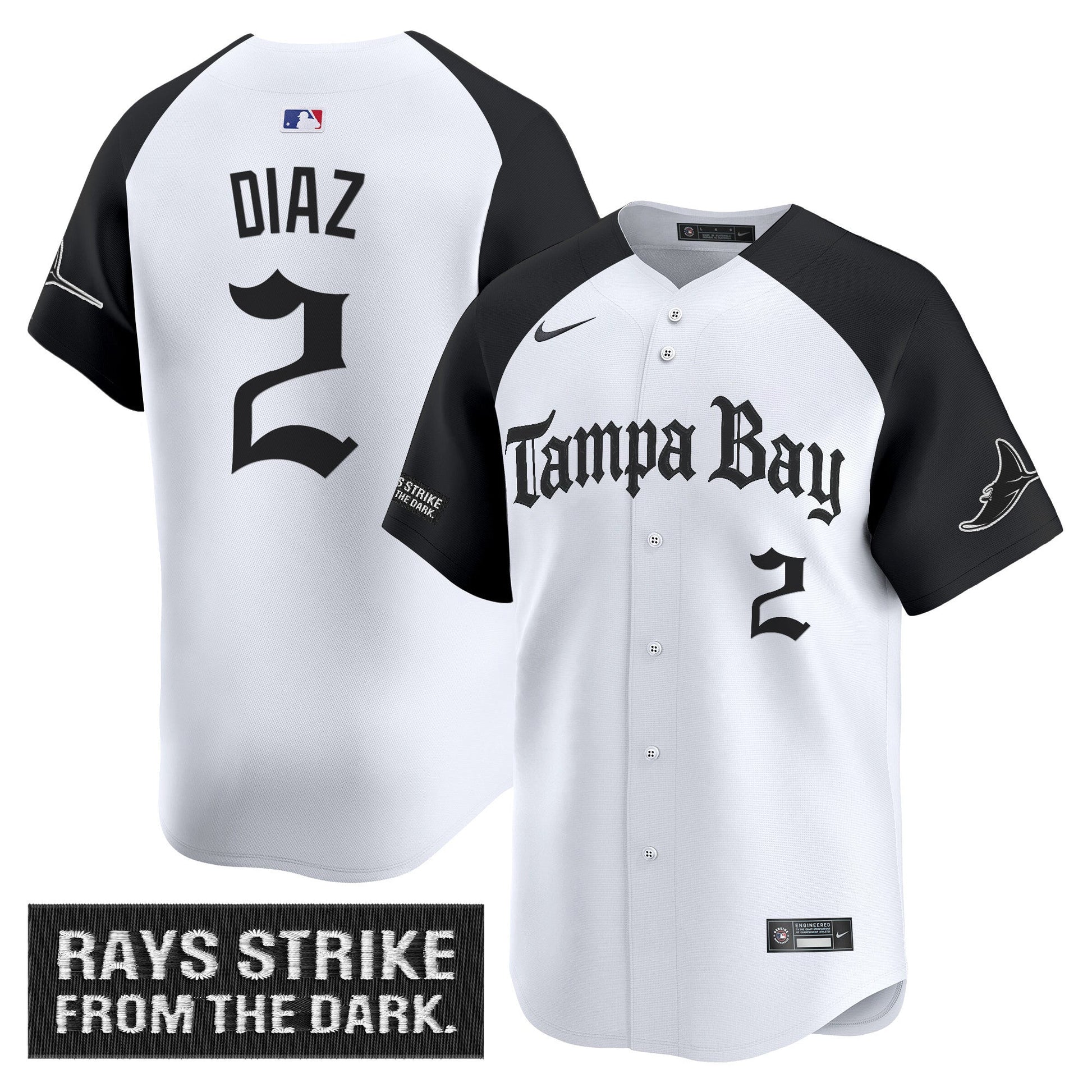 Men's Tampa Bay Rays 'Gothic Deepwater Edition' Vapor Premier Limited Jersey - All Stitched