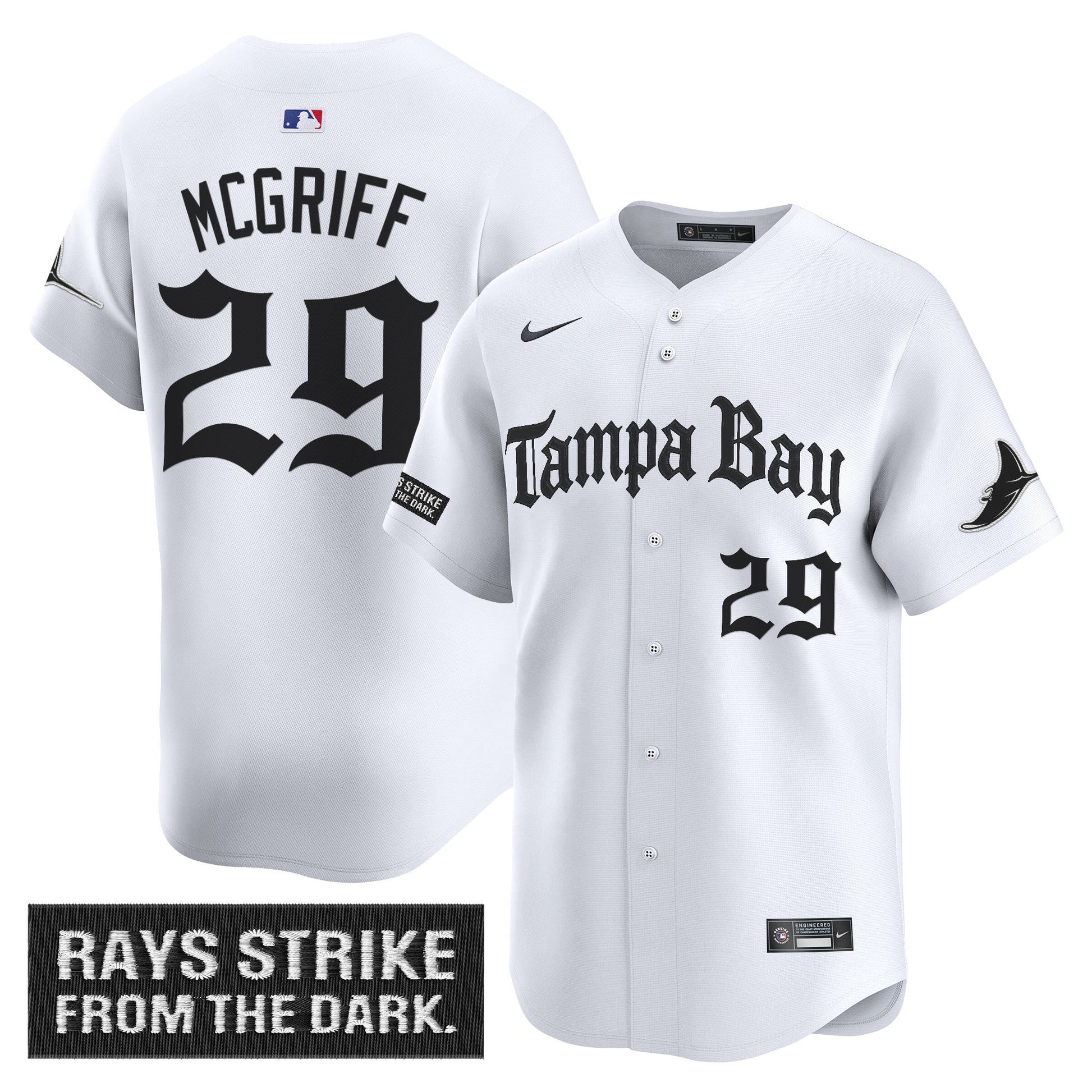 Men's Tampa Bay Rays 'Gothic Deepwater Edition' Vapor Premier Limited Jersey - All Stitched