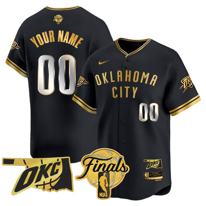 Oklahoma City Thunder Baseball Custom Jersey - Final Patch - All Stitched