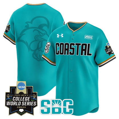 Men's Coastal Carolina Chanticleers 2025 World Series Vapor Premier Limited Jersey - All Stitched