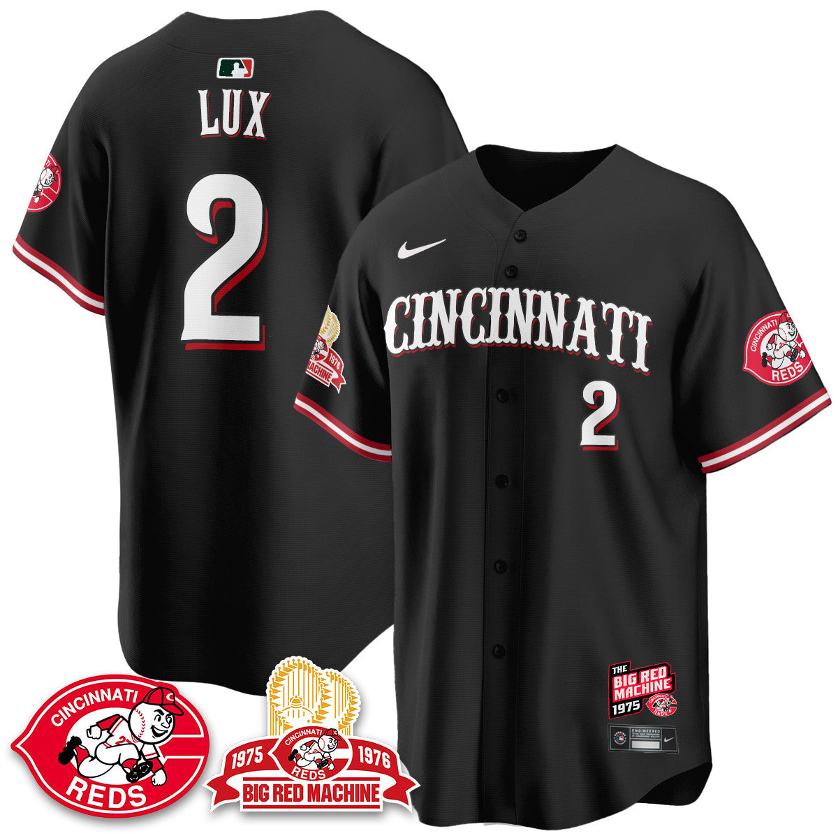 Men's Cincinnati Reds Big Red Machine 50th Anniversary Jersey - All Stitched