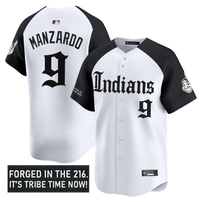 Men's Cleveland Indians 'Gothic Iron Edition' Vapor Premier Limited Jersey V2 - All Stitched