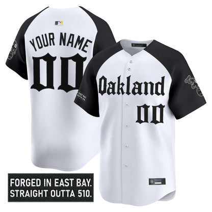 Oakland Athletics 'Gothic East Bay Edition' Vapor Premier Limited Custom Jersey - All Stitched