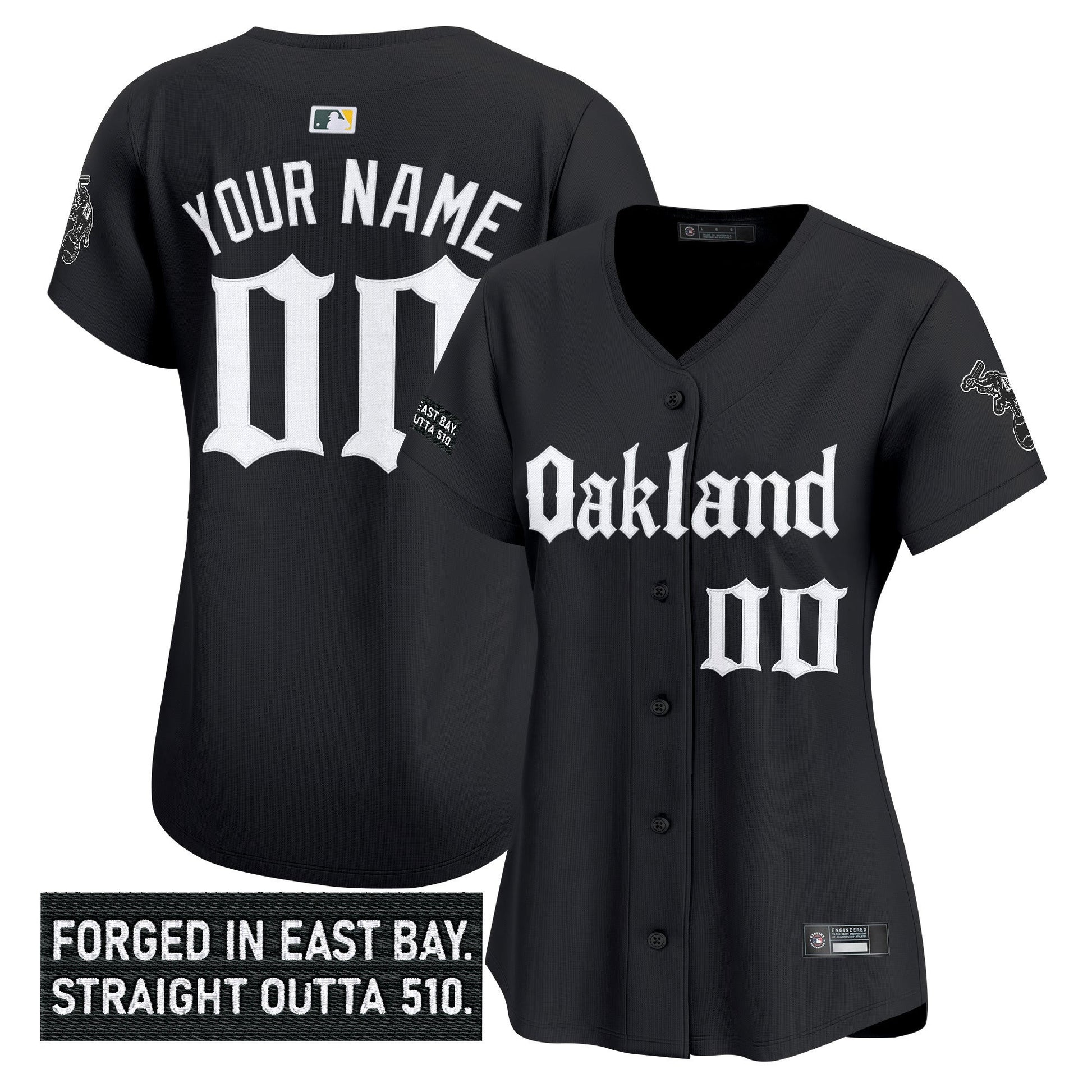 Oakland Athletics 'Gothic East Bay Edition' Vapor Premier Limited Custom Jersey - All Stitched