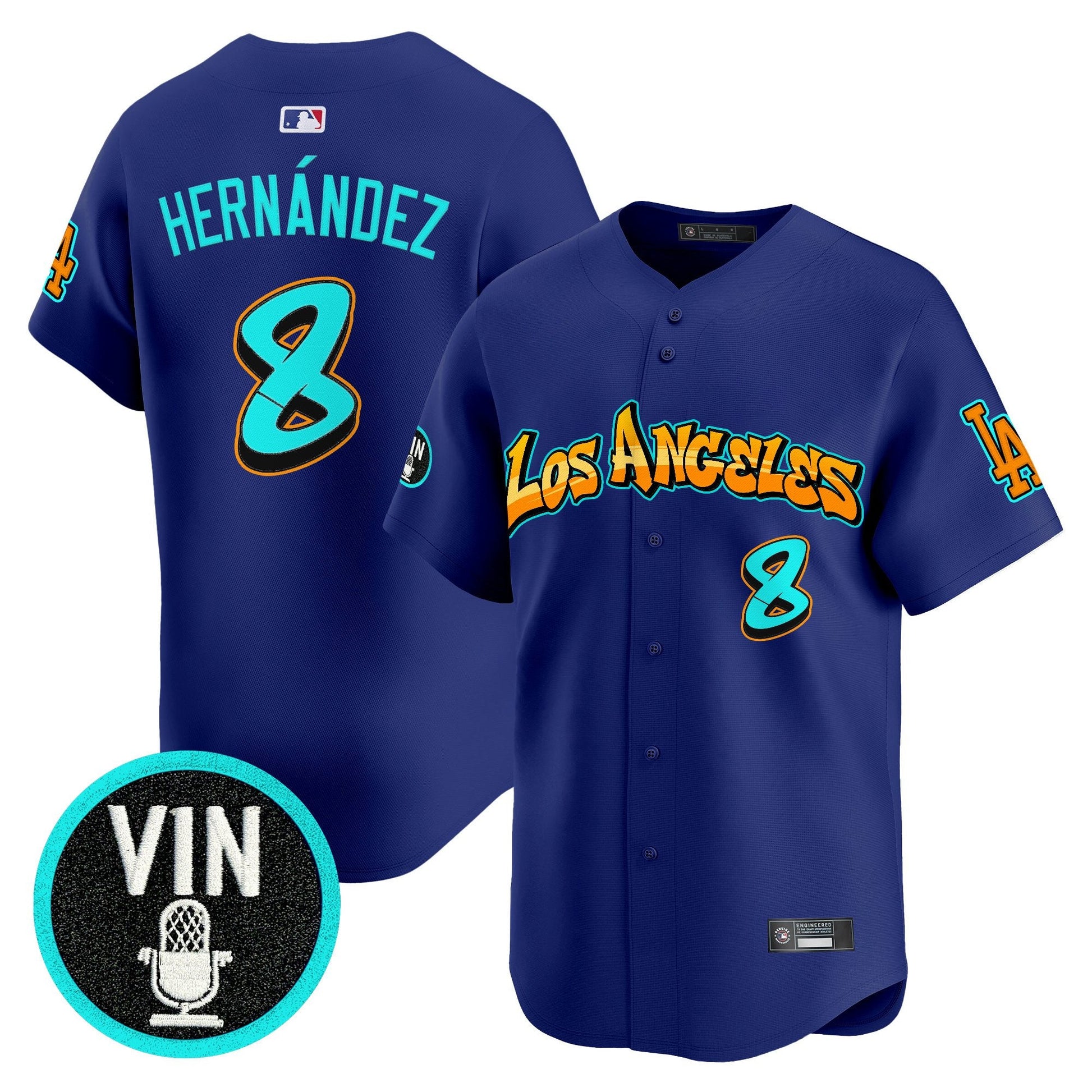Men's Los Angeles Dodgers 'Graffiti Street Style Edition' Vapor Premier Limited Jersey - All Stitched