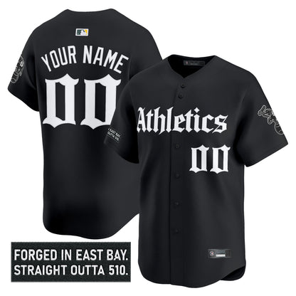 Athletics 'Gothic East Bay Edition' Vapor Premier Limited Custom Jersey - All Stitched